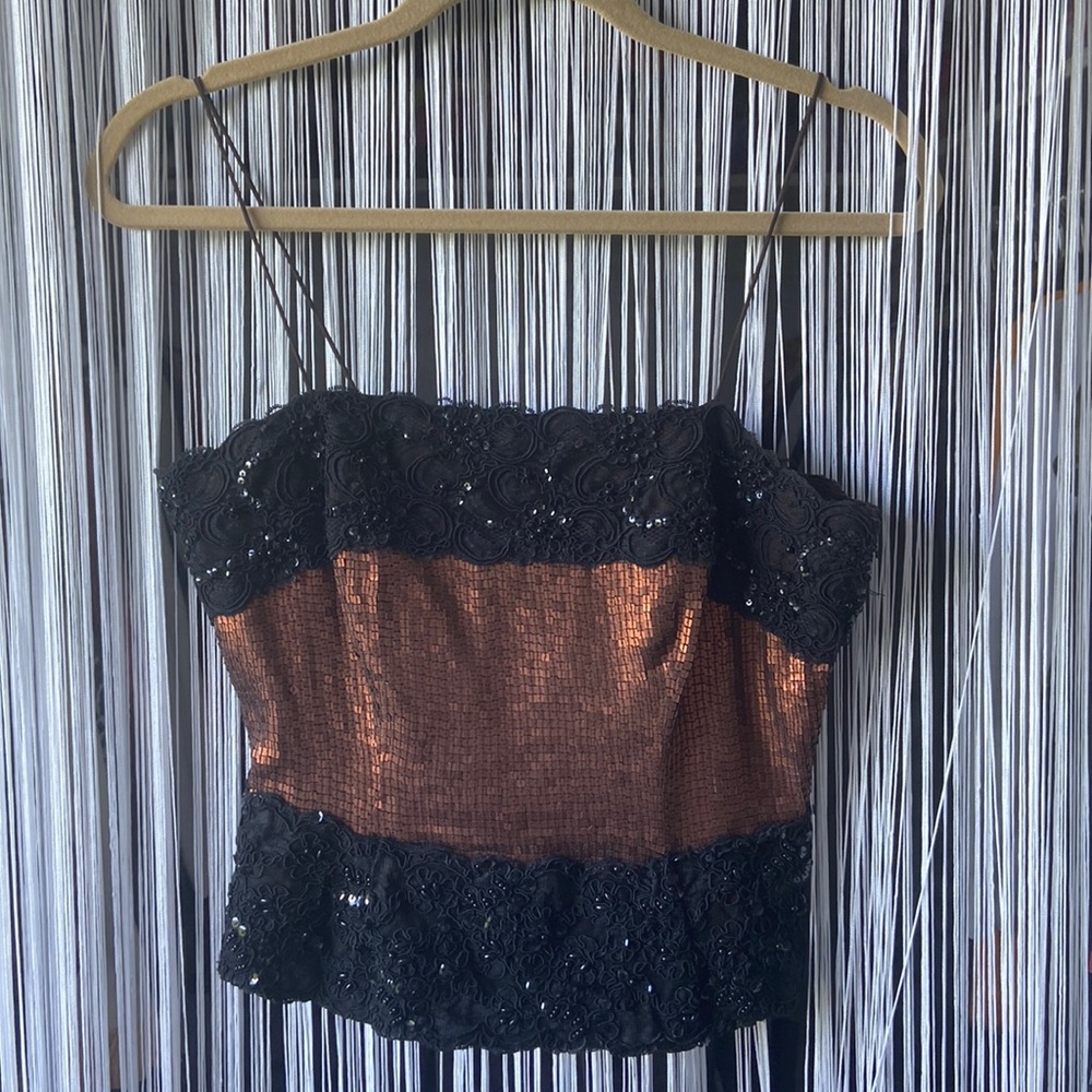 Vintage Bustier Size 4 100% Silk